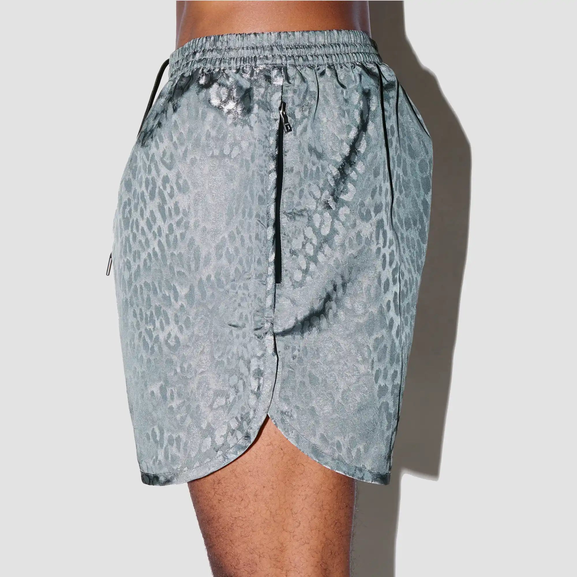 Leopard Space Active Swim Shorts