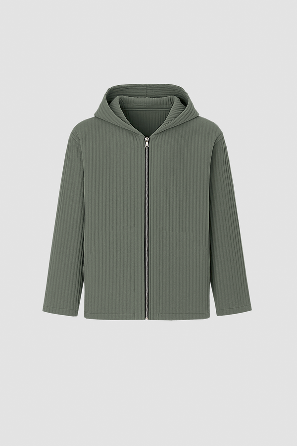 AirCloud Khaki Zip Hoodie