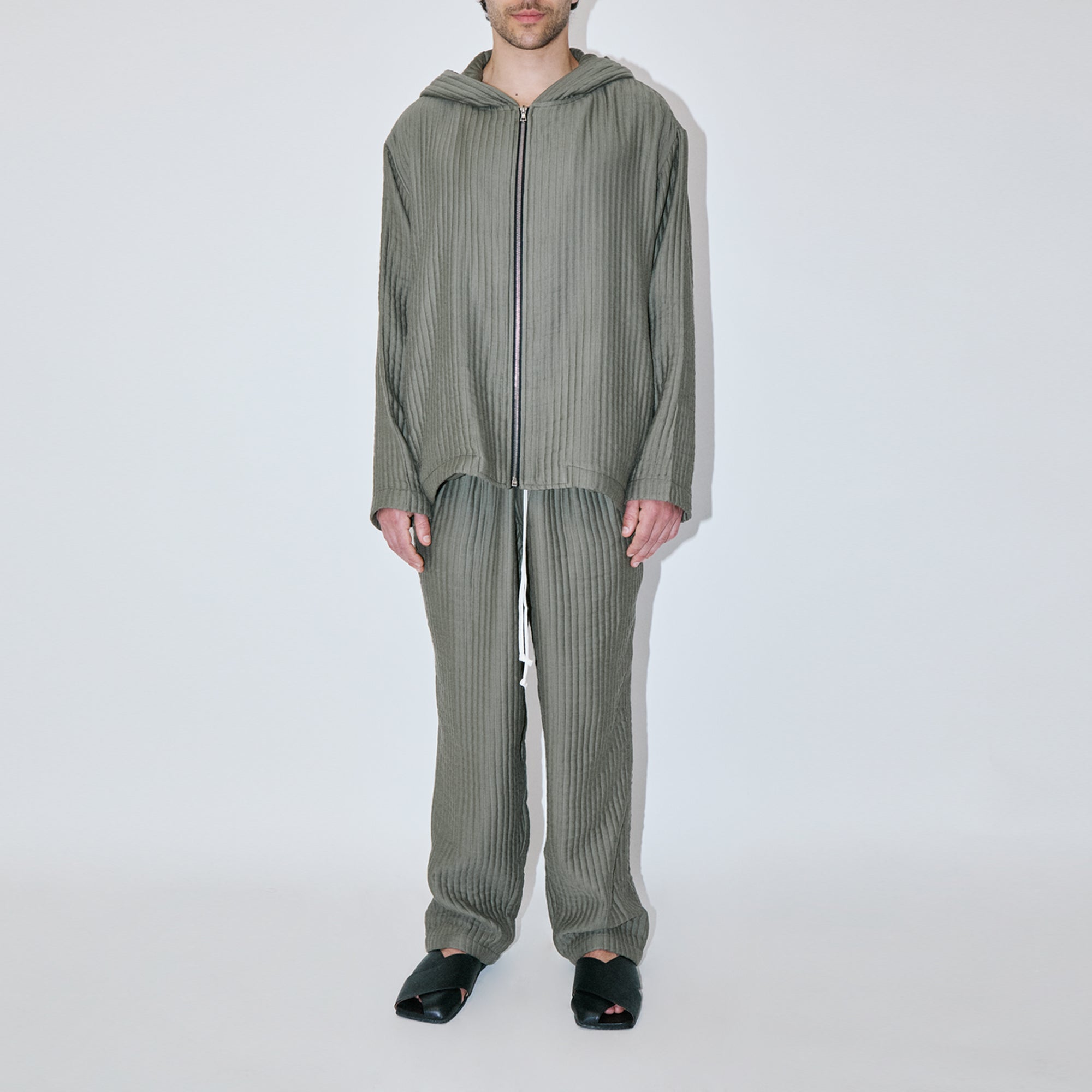 AirCloud Khaki Zip Hoodie