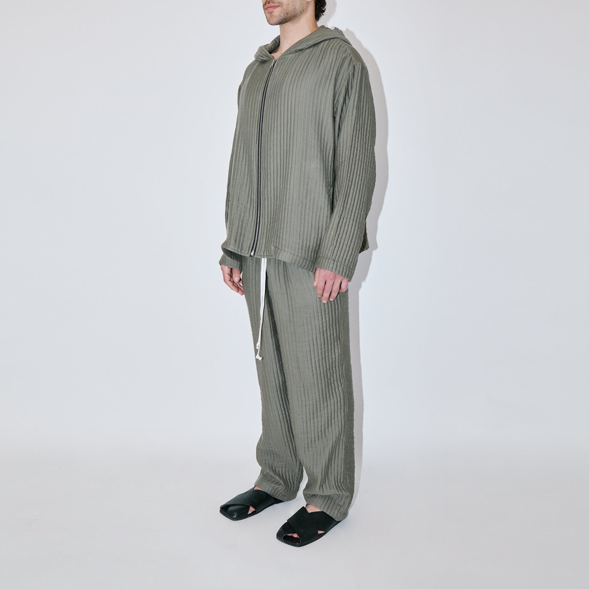 AirCloud Khaki Zip Hoodie