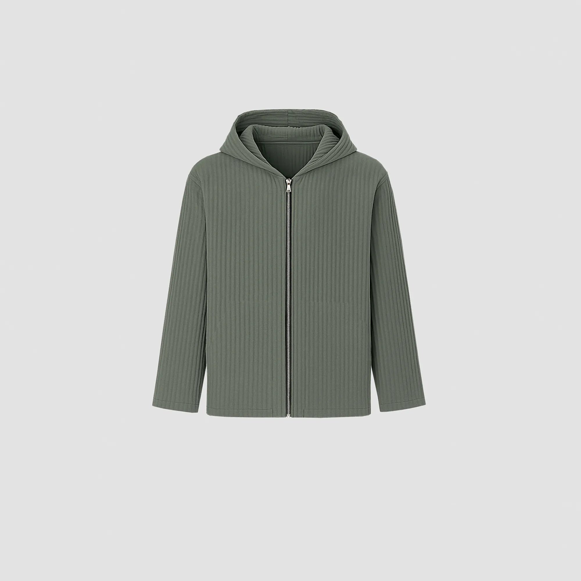 AirCloud Khaki Zip Hoodie