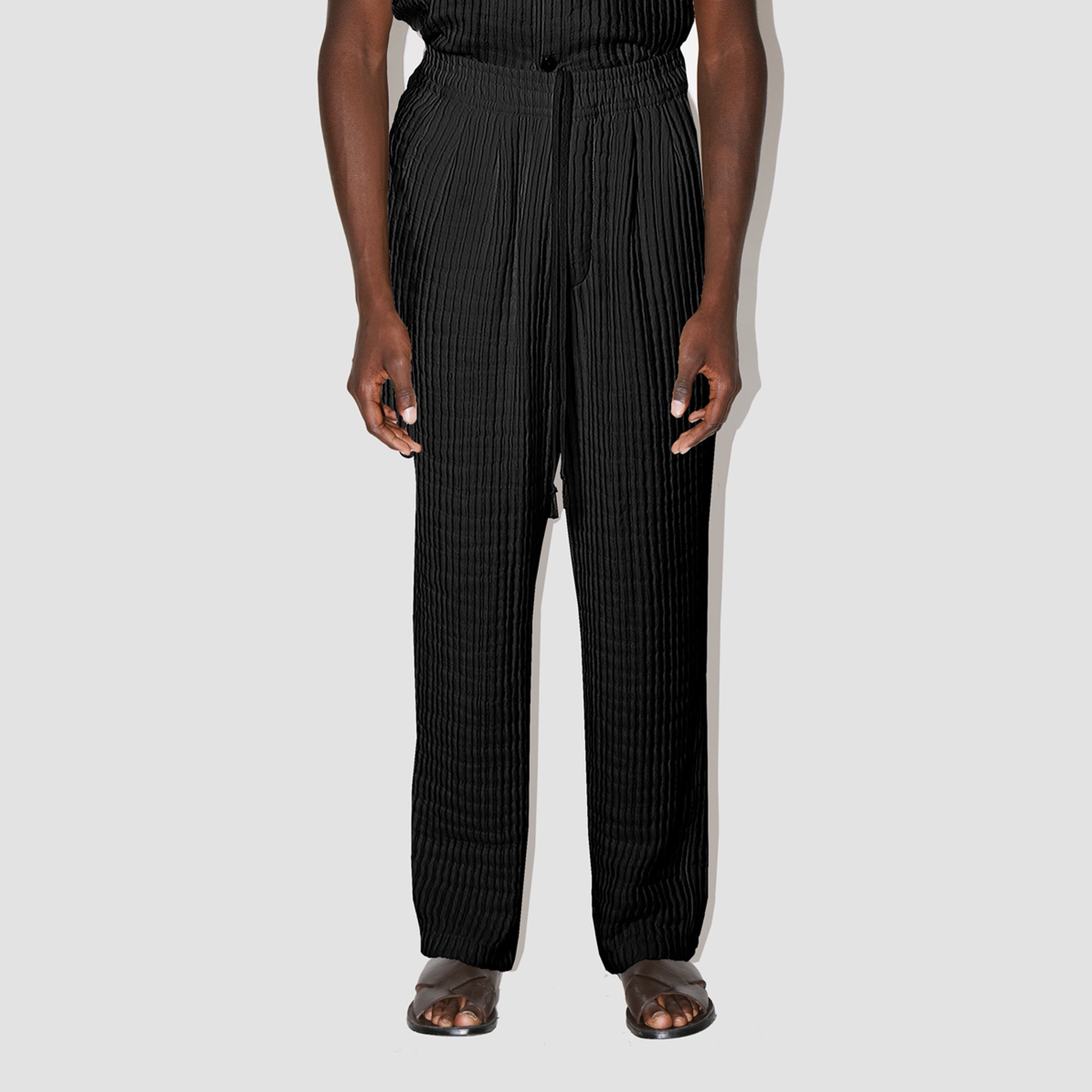 AirCloud Black Cotton Lounge Pants