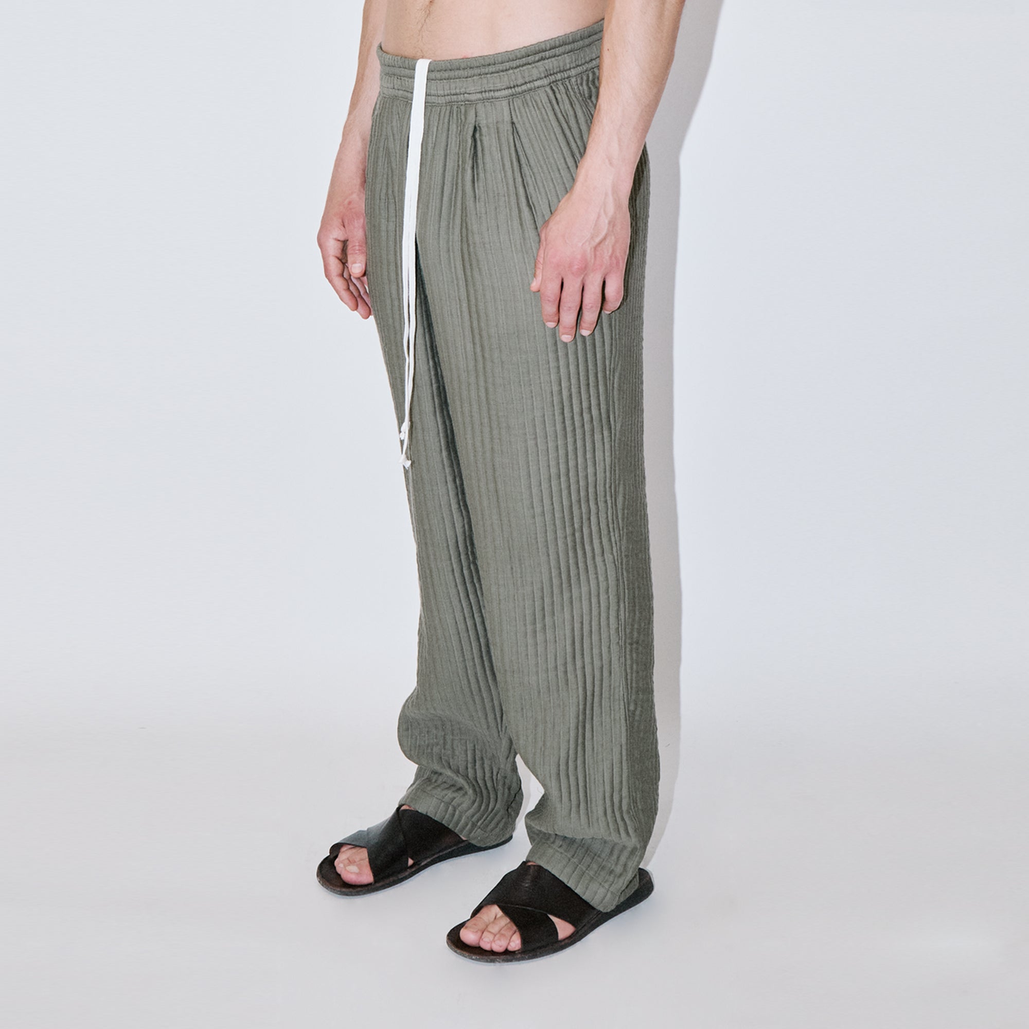 AirCloud Khaki Cotton Lounge Pants