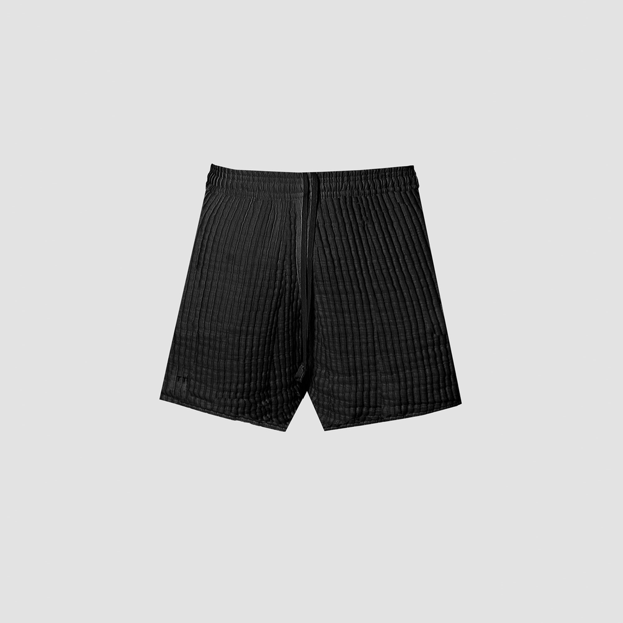 AirCloud Black Cotton Lounge Shorts
