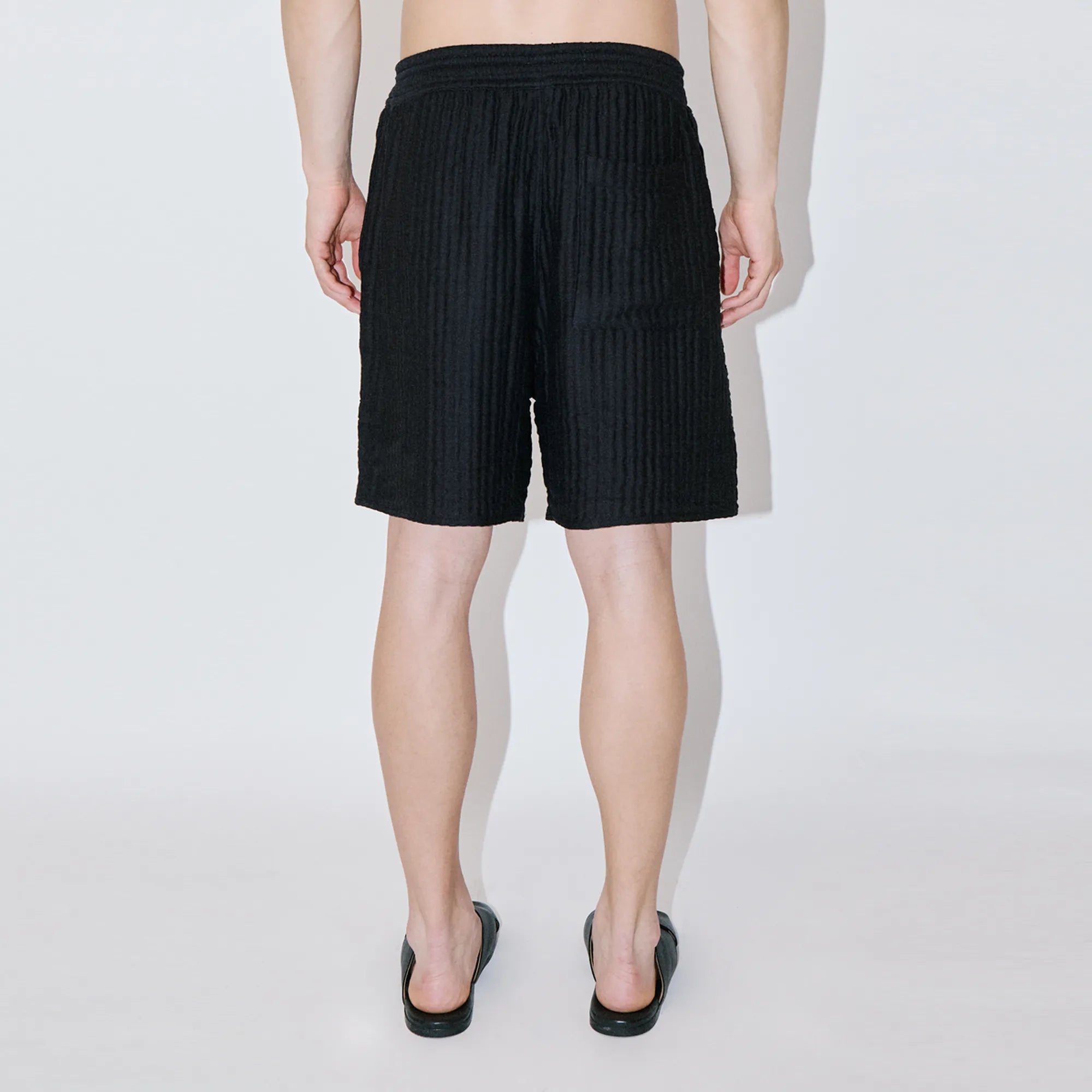 AirCloud Black Cotton Lounge Shorts