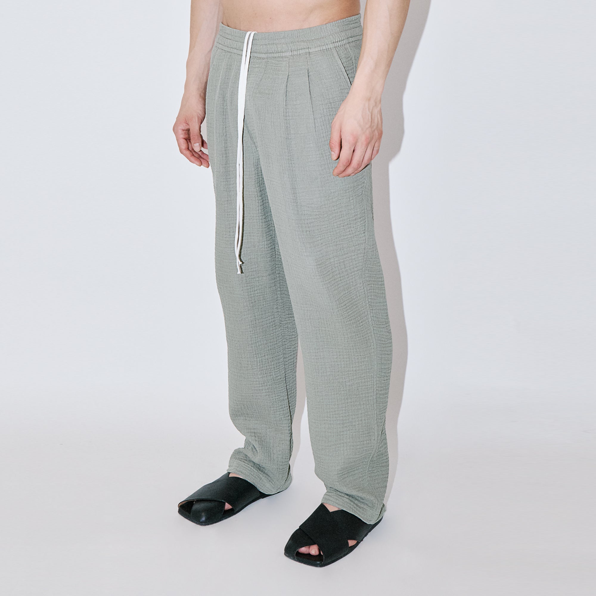 AngelWeave Almond Green Gauze Lounge Pants