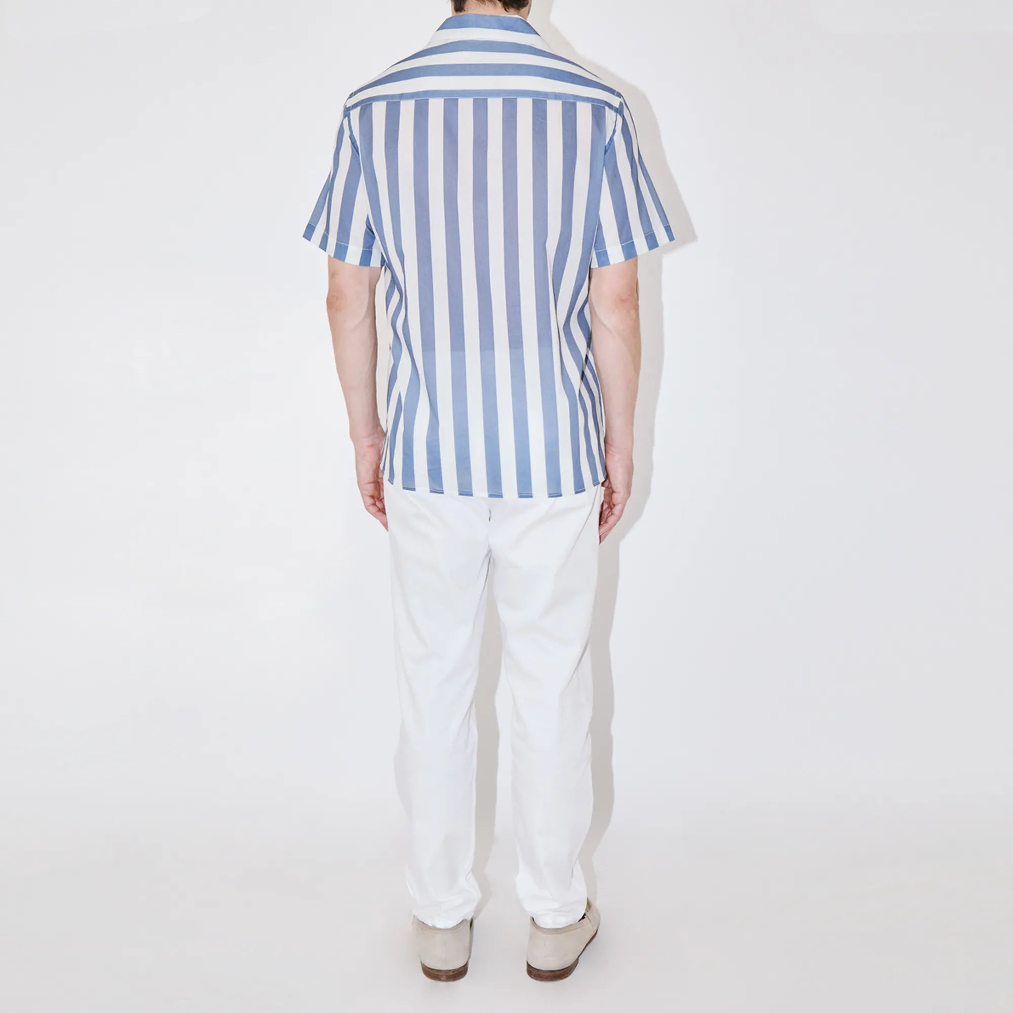 BreathAir Sky Stripe Classic Short Sleeve Shirt