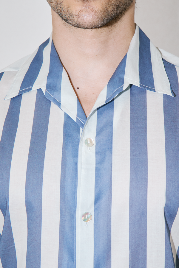 BreathAir Sky Stripe Classic Short Sleeve Shirt