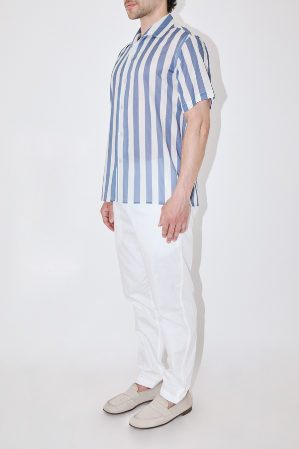 BreathAir Sky Stripe Classic Short Sleeve Shirt