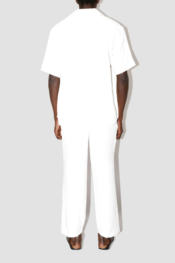 AngelWeave White Gauze Resort Shirt