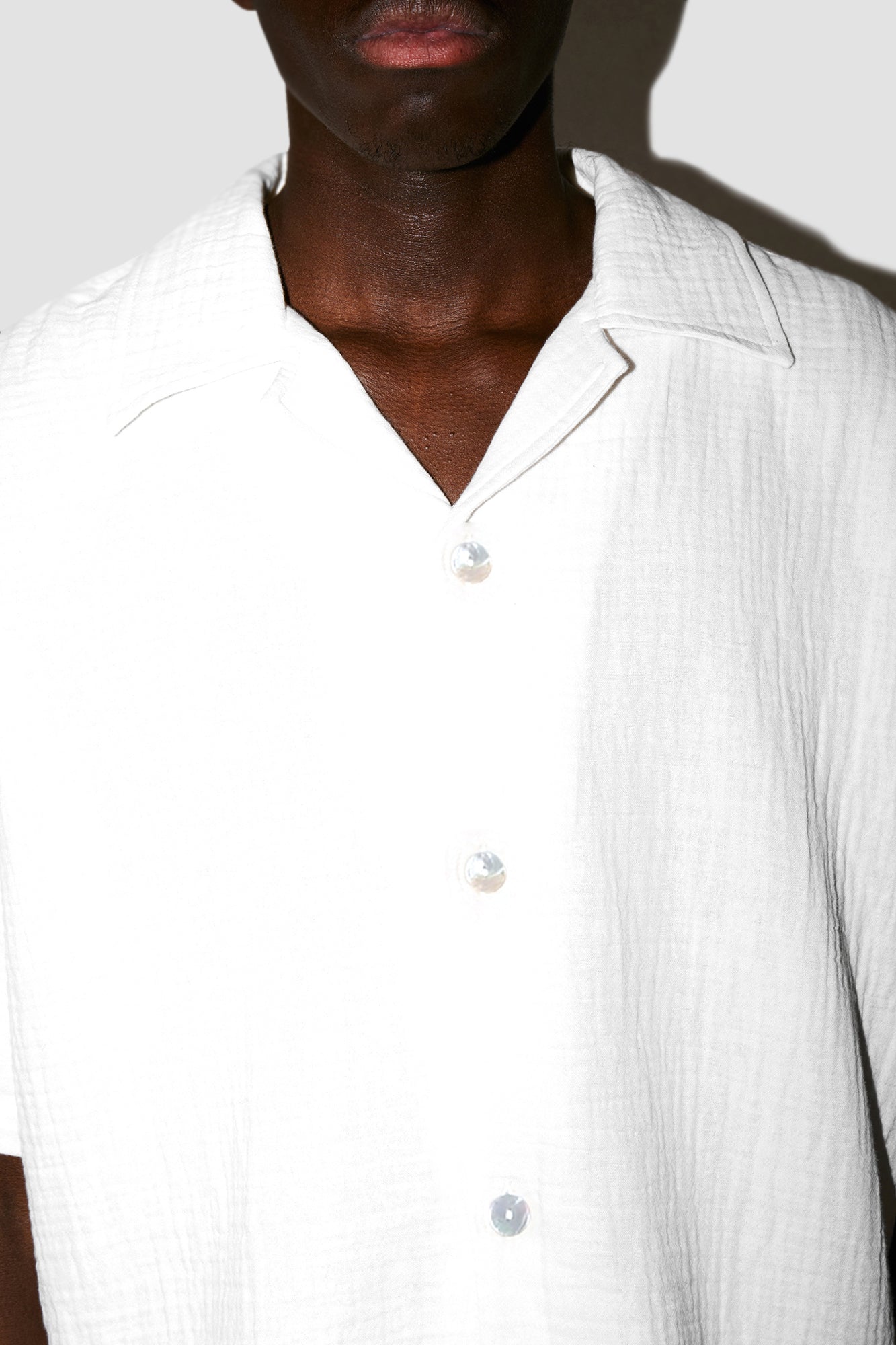AngelWeave White Gauze Resort Shirt
