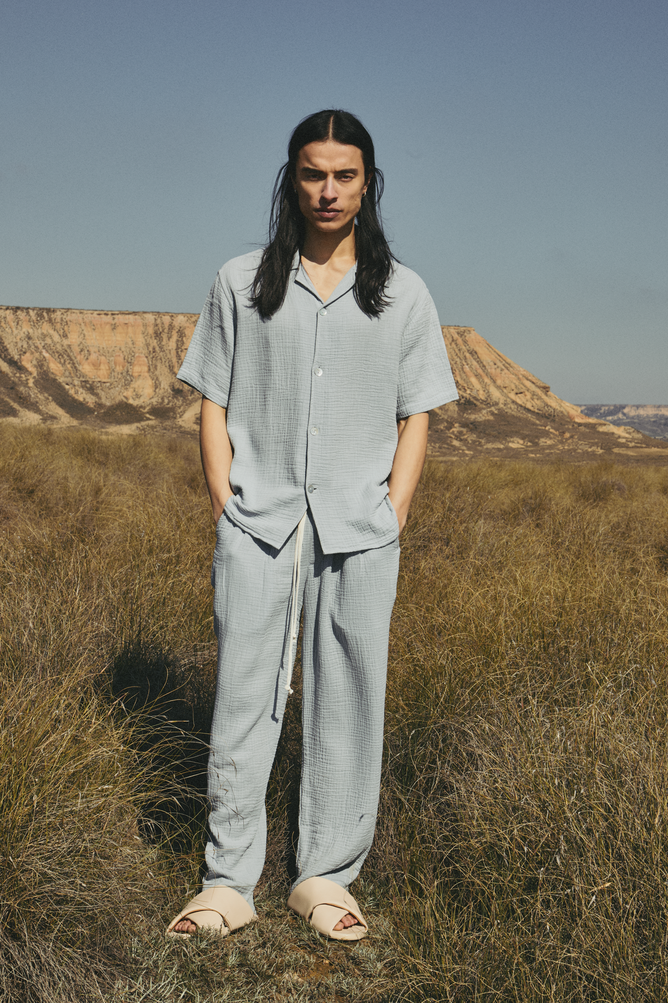 AngelWeave Sky Gauze Resort Shirt