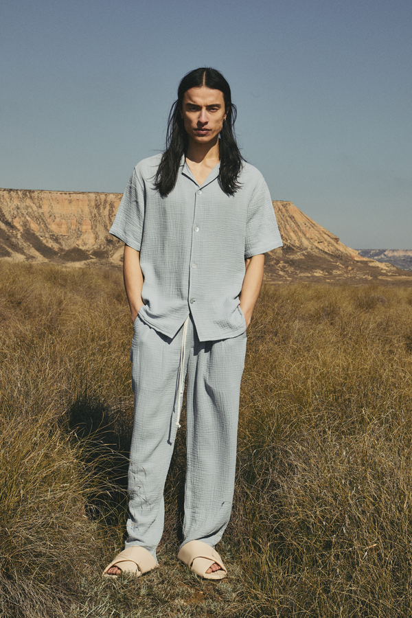 AngelWeave Sky Gauze Resort Shirt