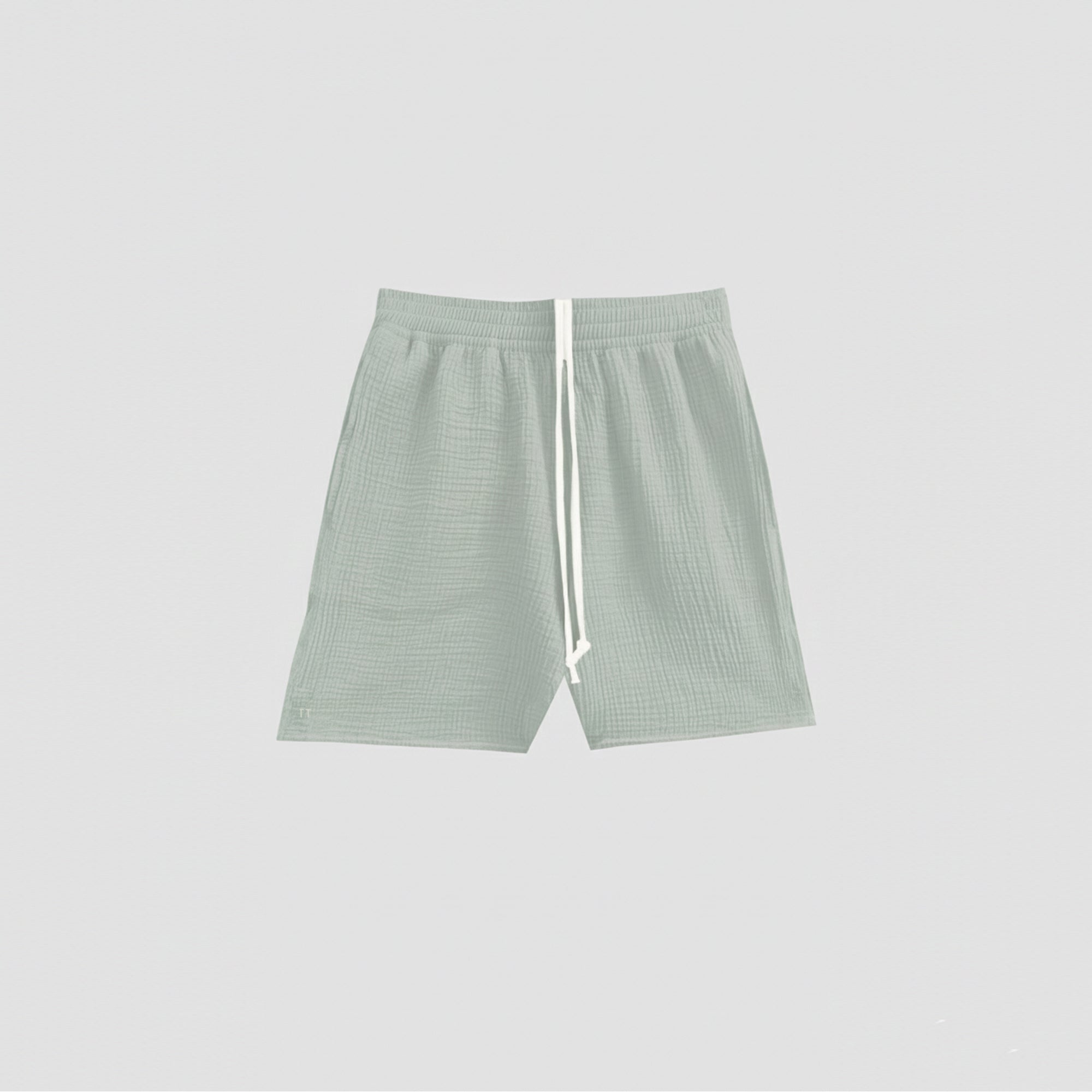 AngelWeave Almond Green Gauze Lounge Shorts