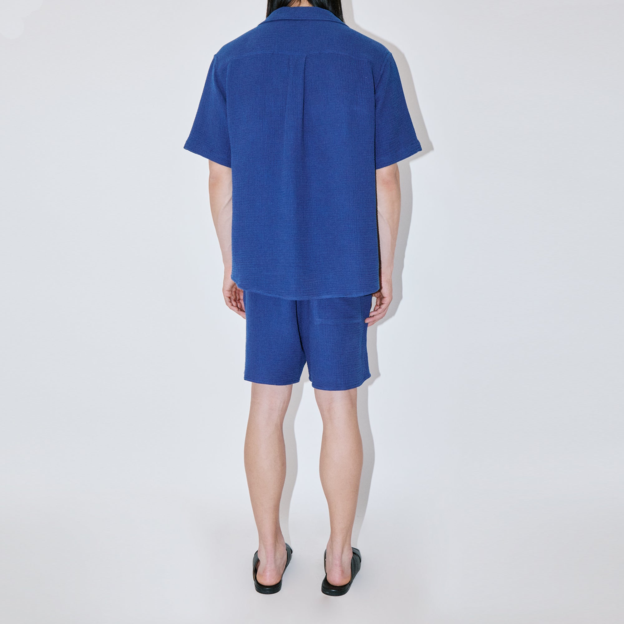 AngelWeave Indigo Gauze Resort Shirt
