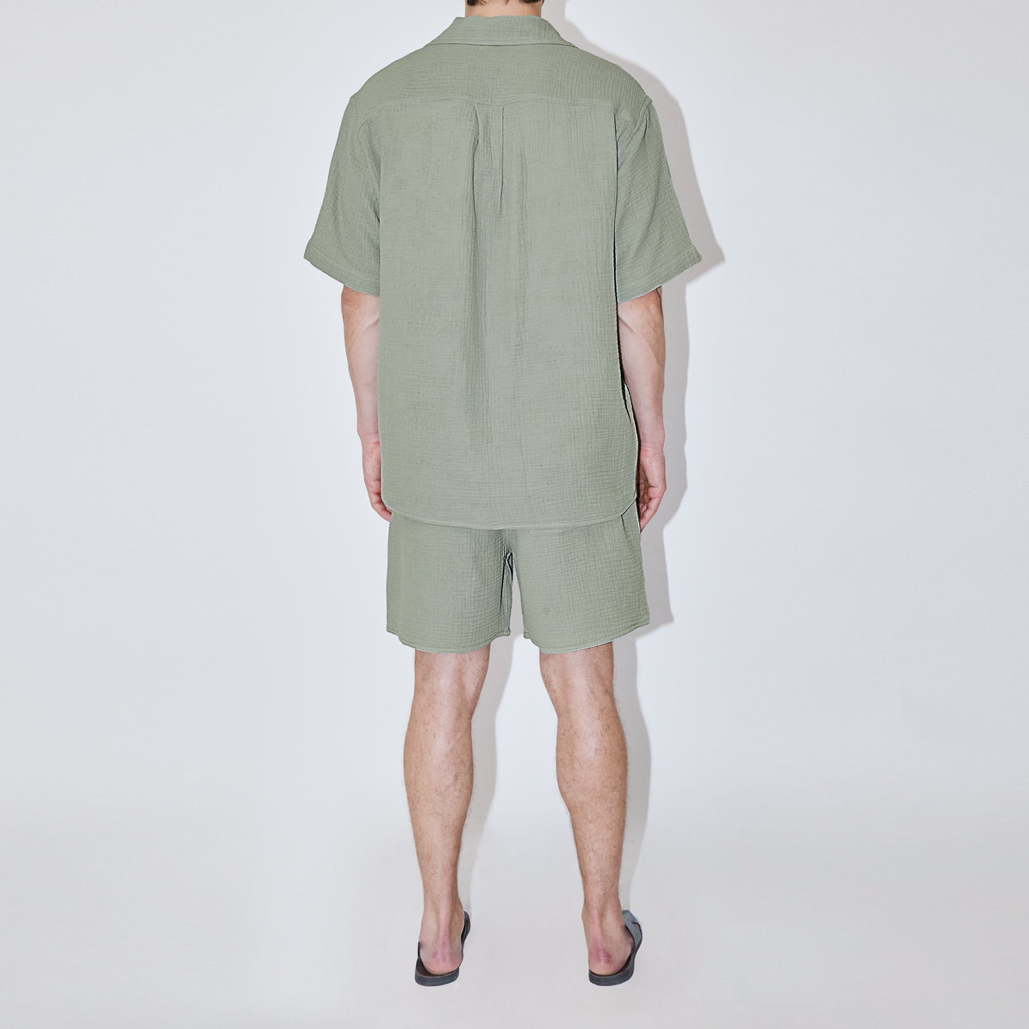AngelWeave Khaki Gauze Resort Shirt