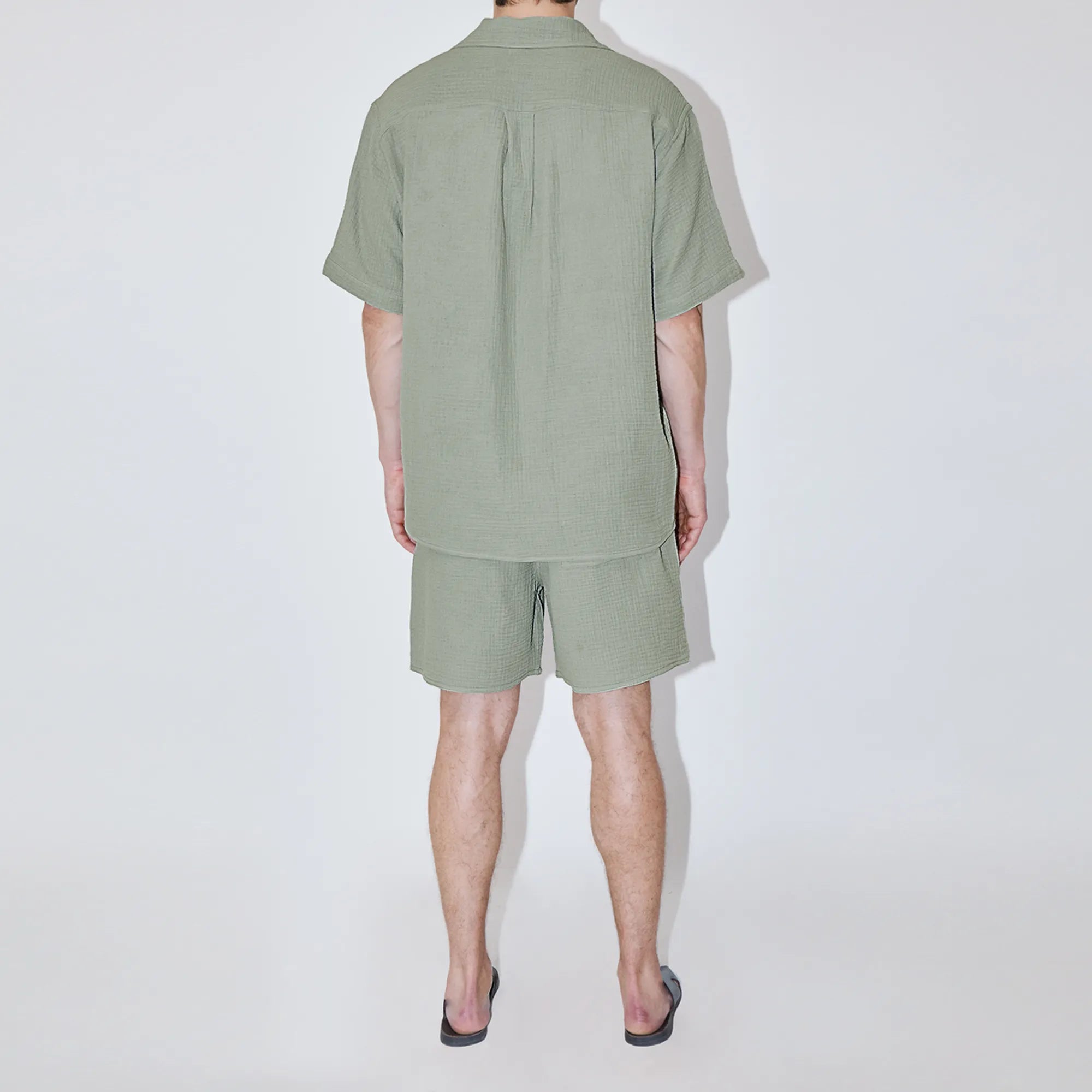 AngelWeave Khaki Gauze Resort Shirt