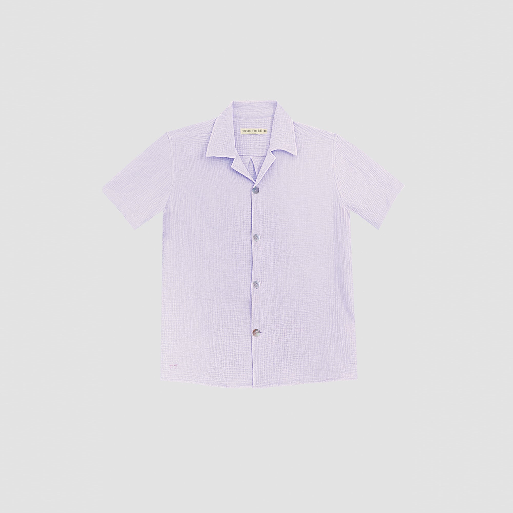 AngelWeave Lavender Gauze Resort Shirt