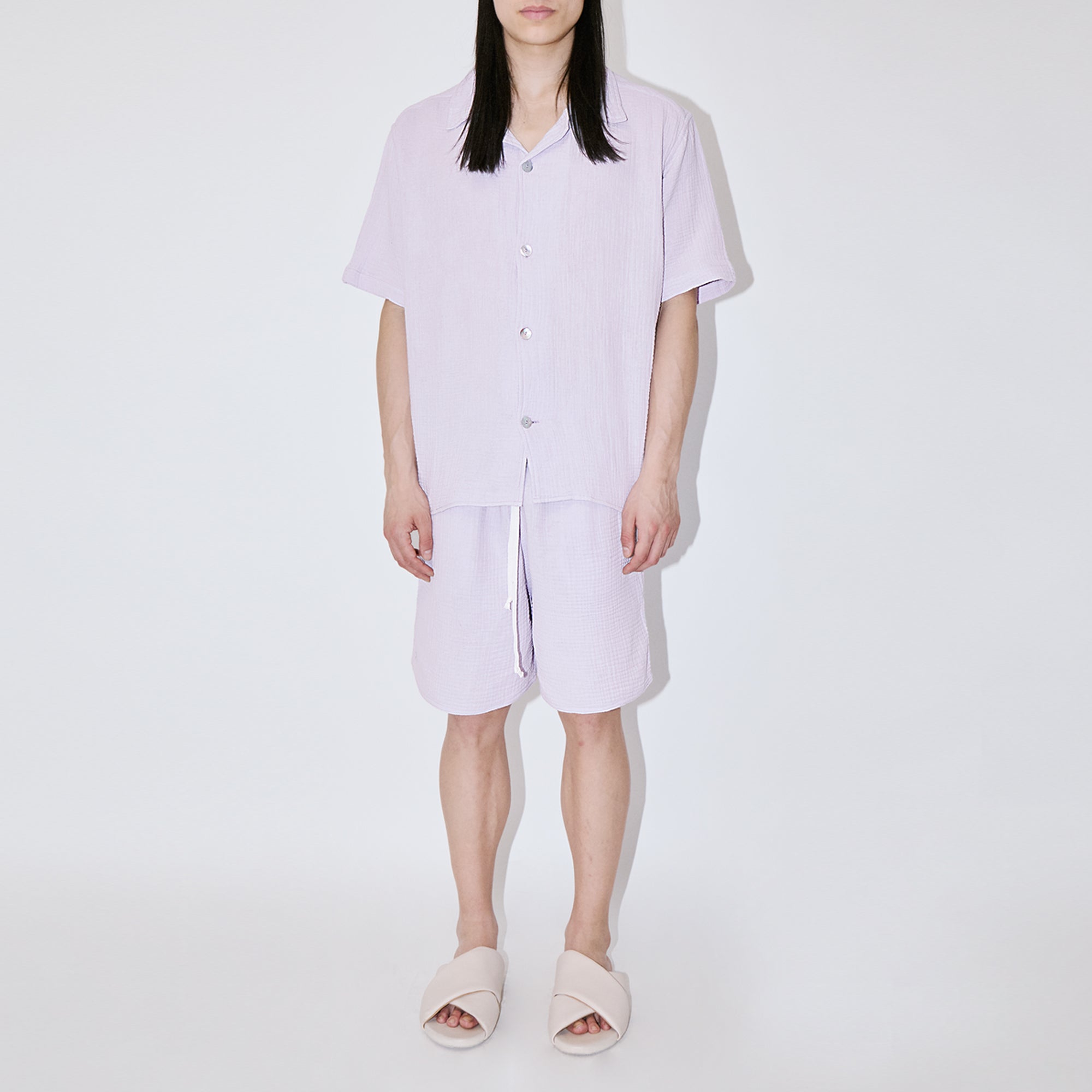 AngelWeave Lavender Gauze Resort Shirt