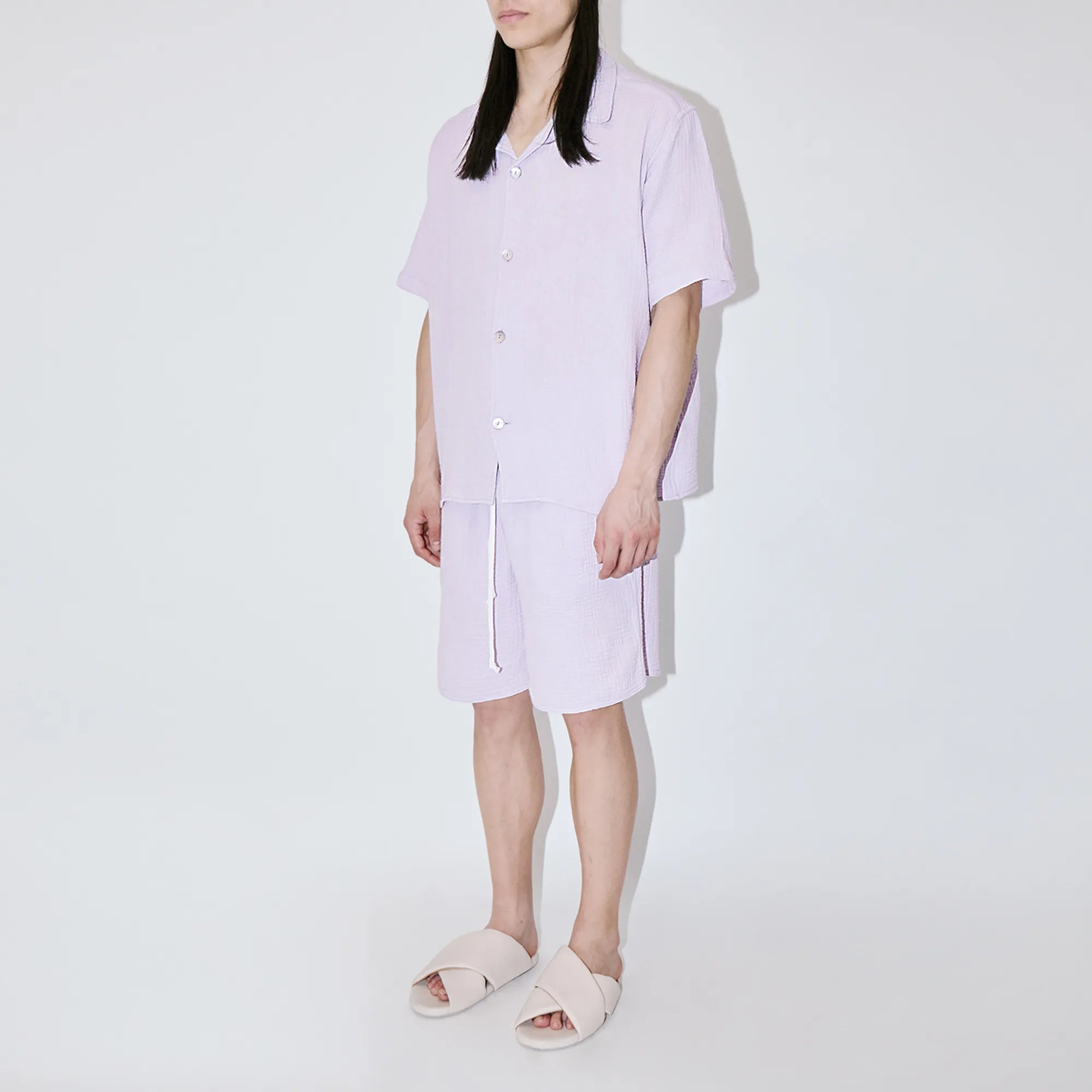 AngelWeave Lavender Gauze Resort Shirt