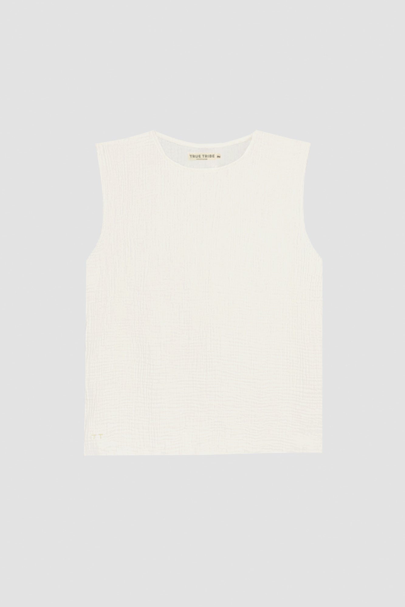 AngelWeave Ivory Gauze Sleeveless T-Shirt