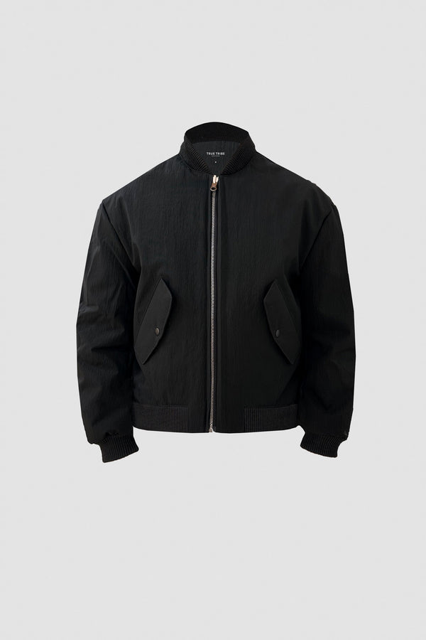 HeavyProtect Black Bomber Jacket
