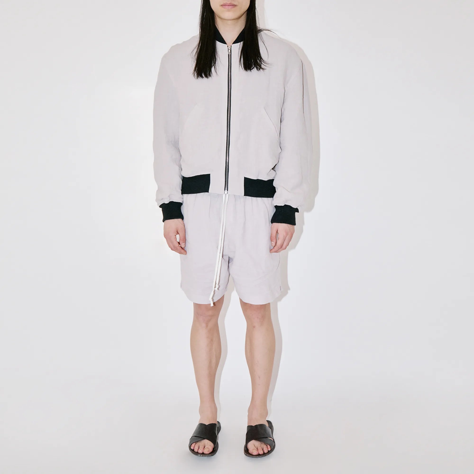 TerraLinen Sand Bomber Jacket