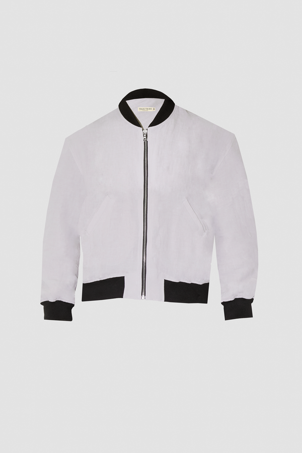 TerraLinen Sand Bomber Jacket