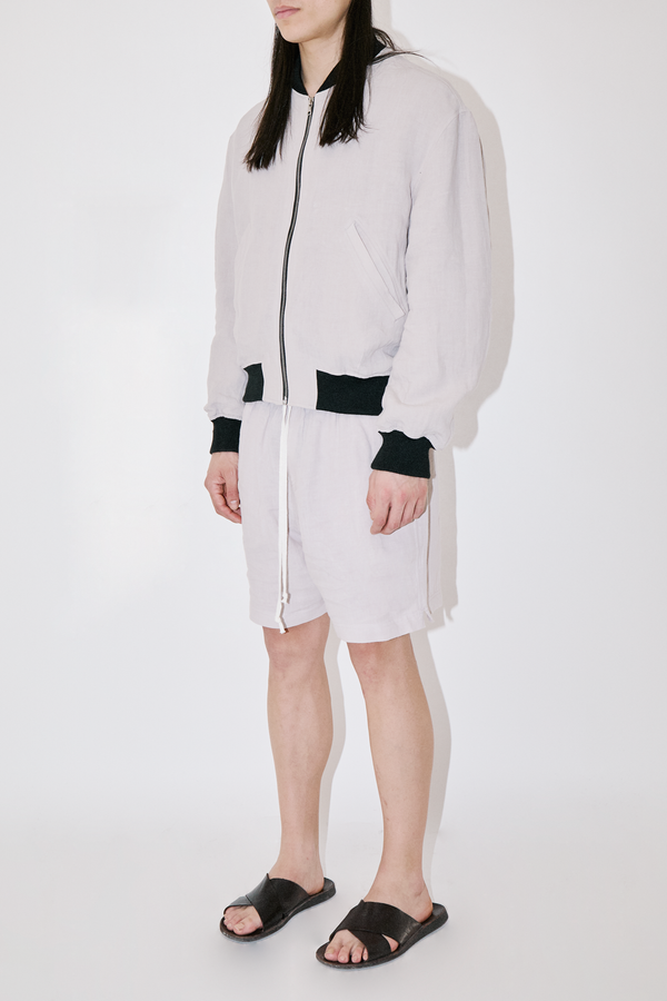 TerraLinen Sand Bomber Jacket