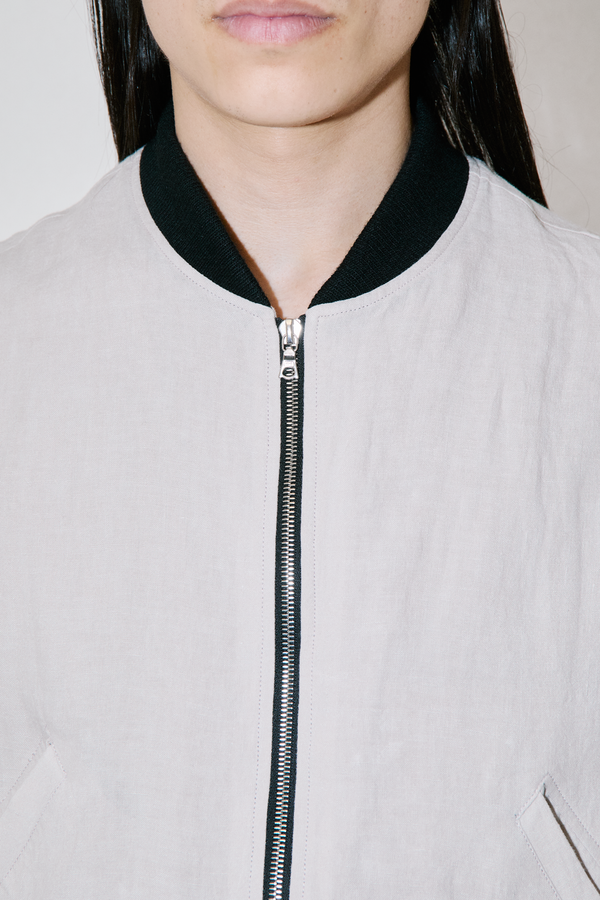 TerraLinen Sand Bomber Jacket