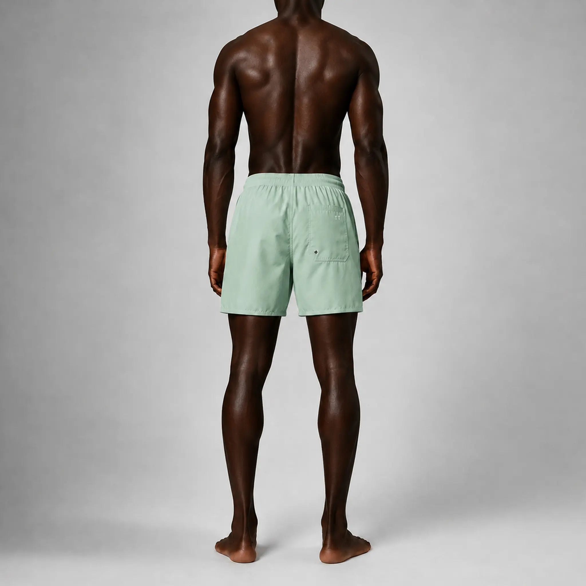 AquaSilk Mint Green Regular Swim Shorts