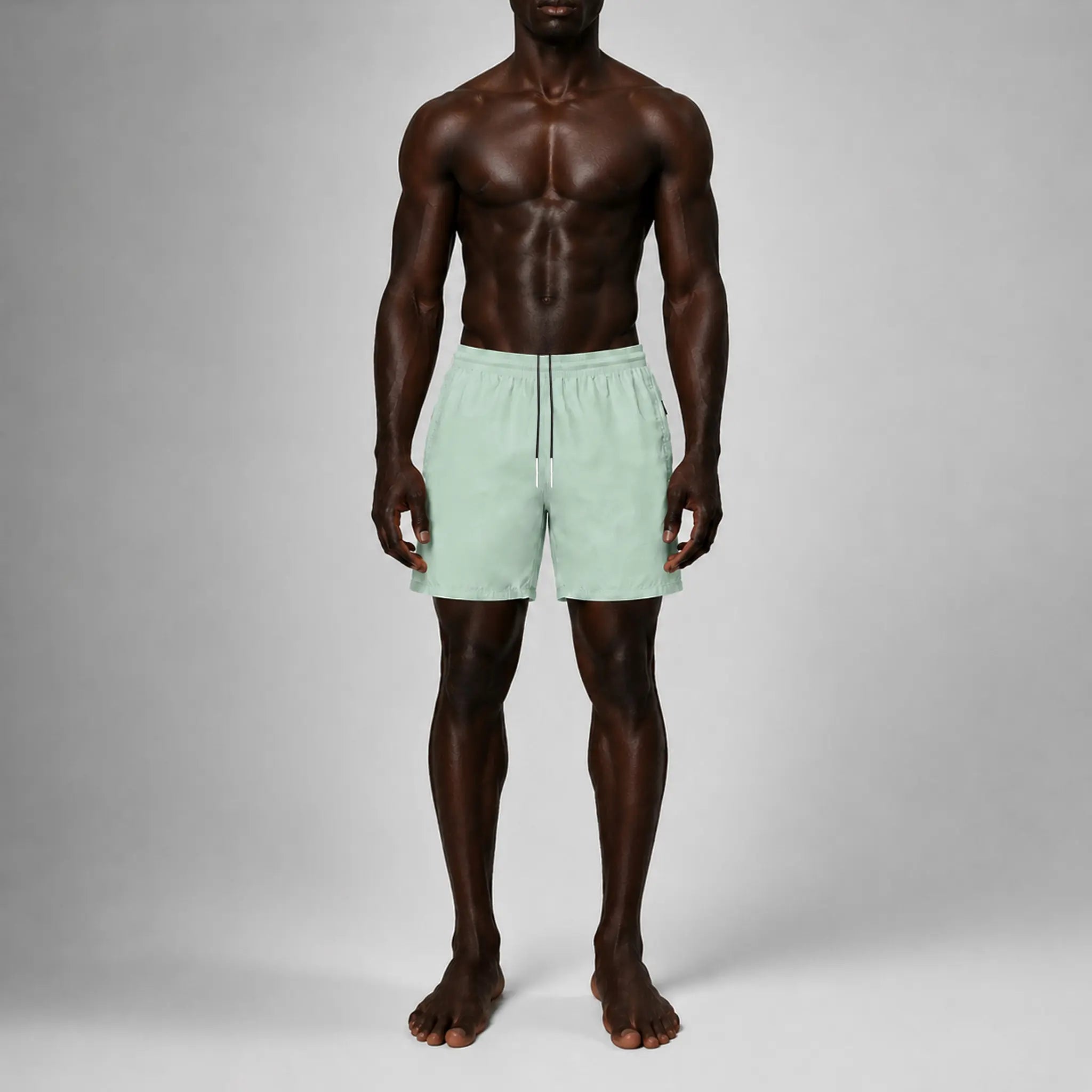 AquaSilk Mint Green Regular Swim Shorts