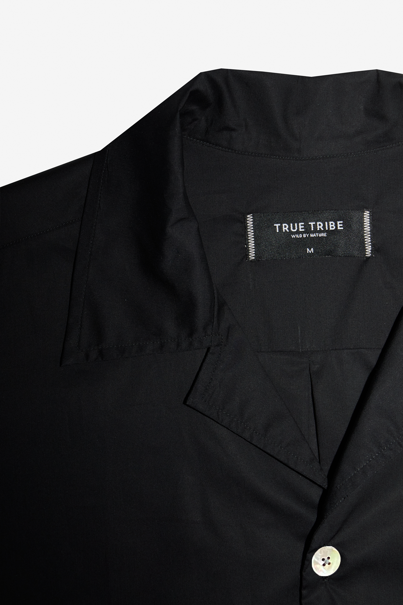 SmoothWeave Black Micro Twill Resort Shirt