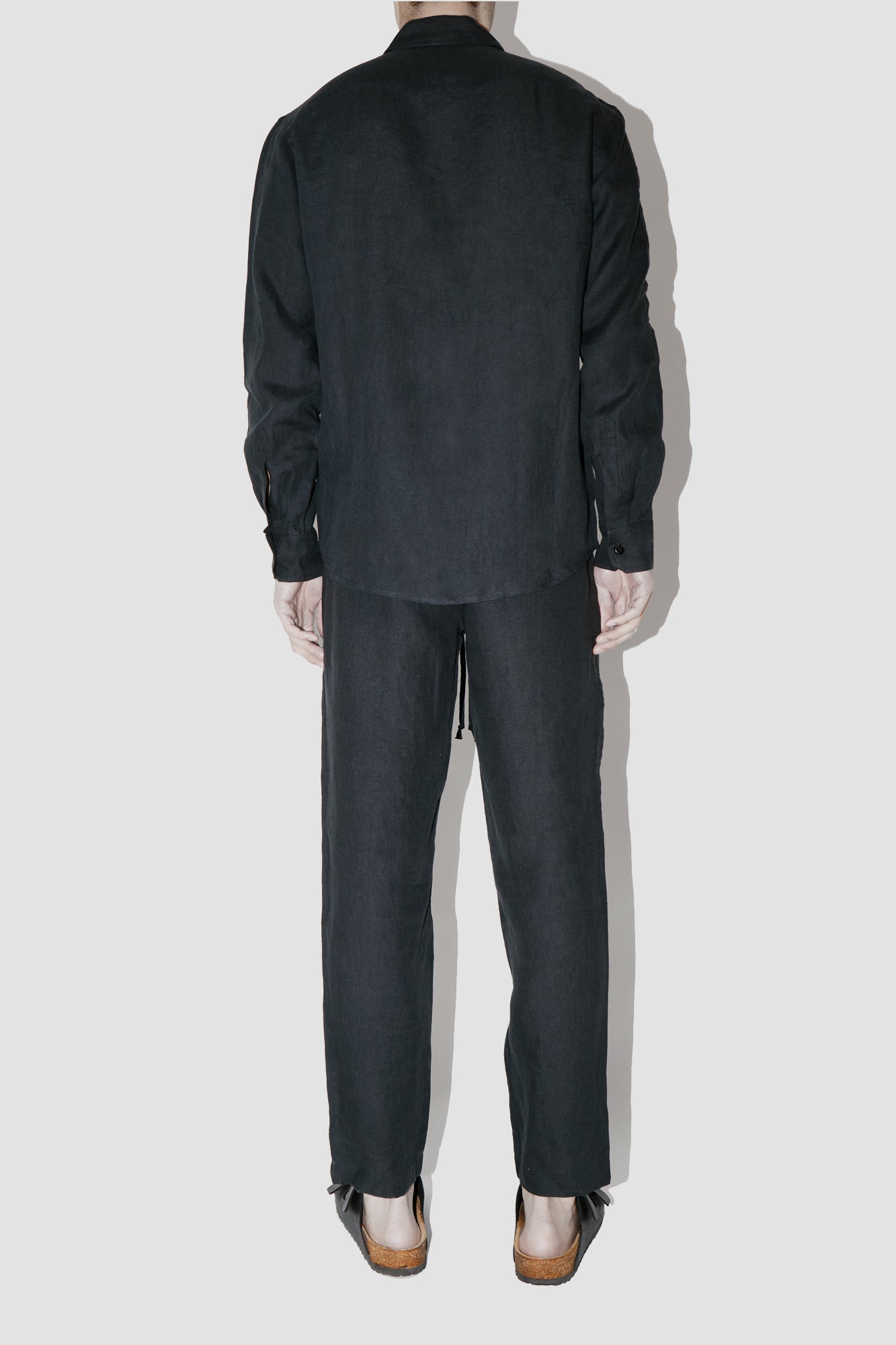 TerraLinen Black Classic Shirt