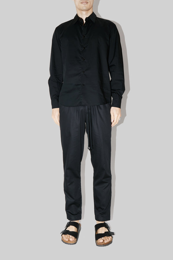 SmoothWeave Black Micro Twill Classic Shirt