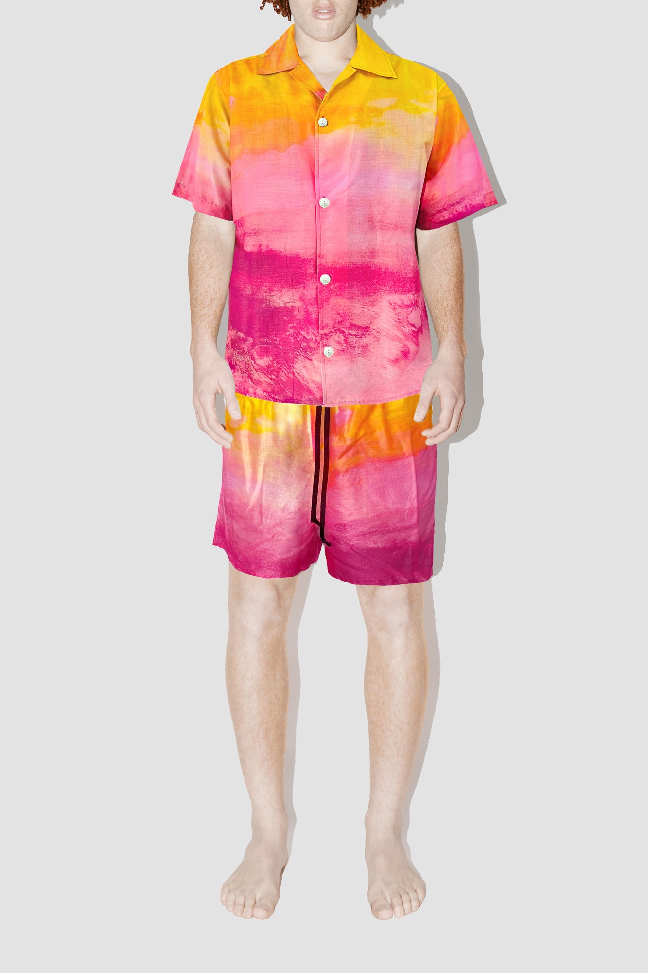 GizaFine Bliss Satin Resort Shirt