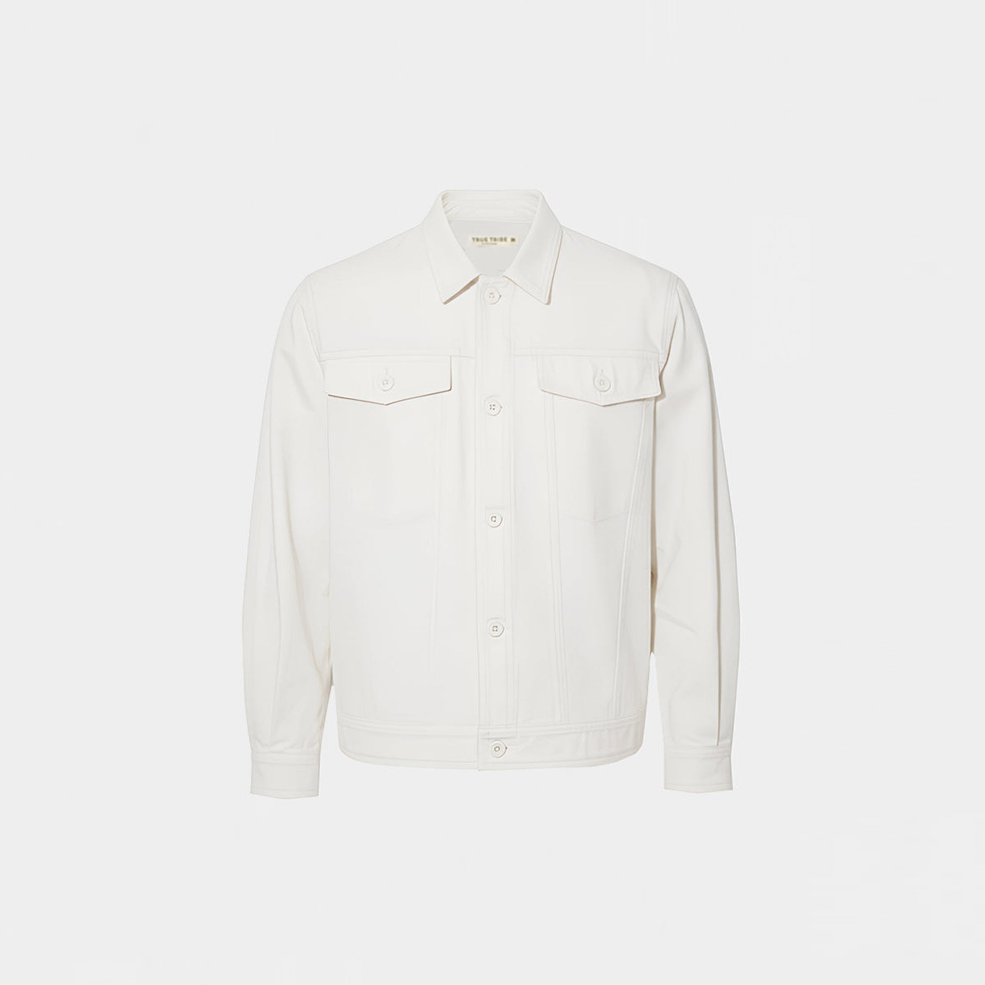 Ivory Canvas Denim Jacket