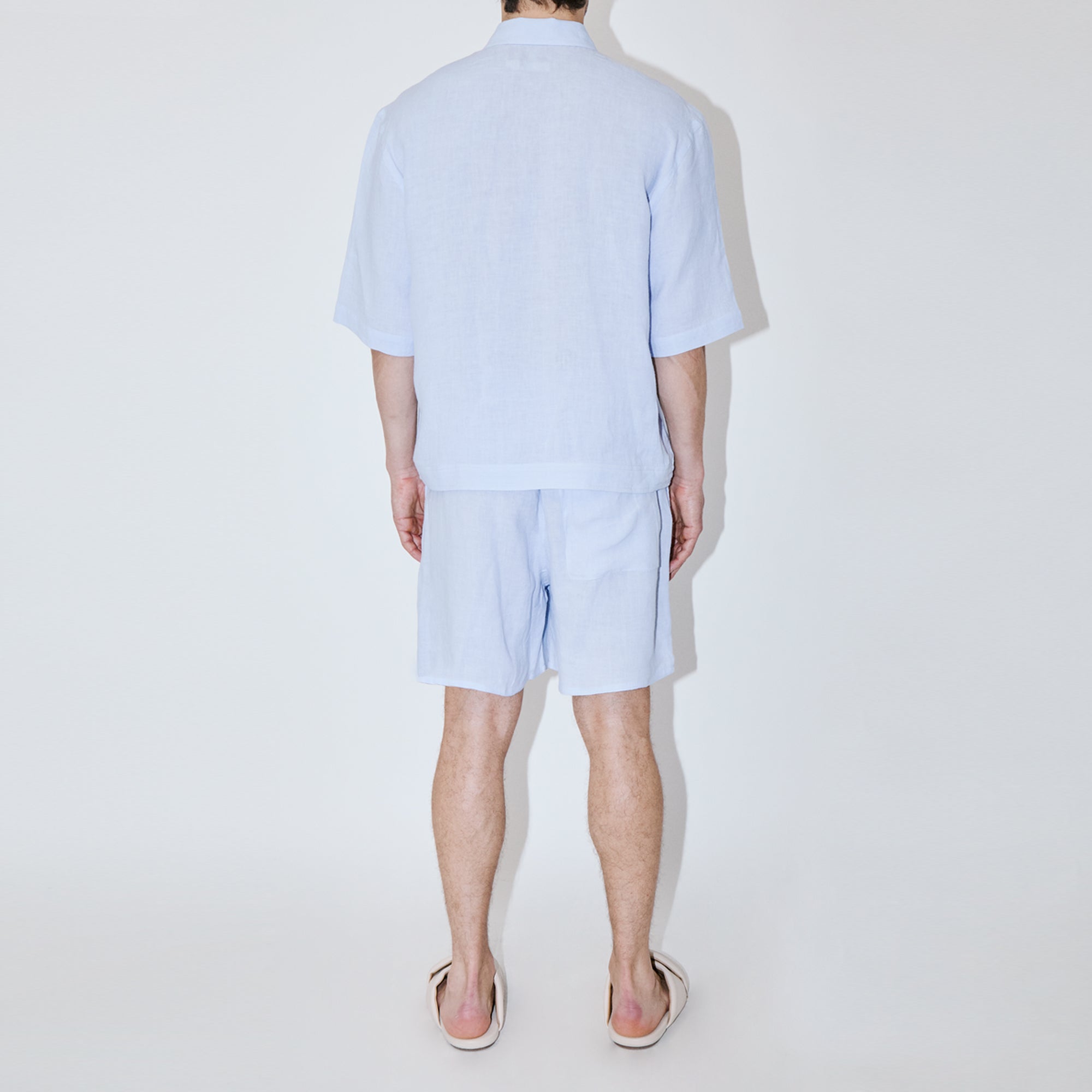 TerraLinen Sky Zip-Up Shirt