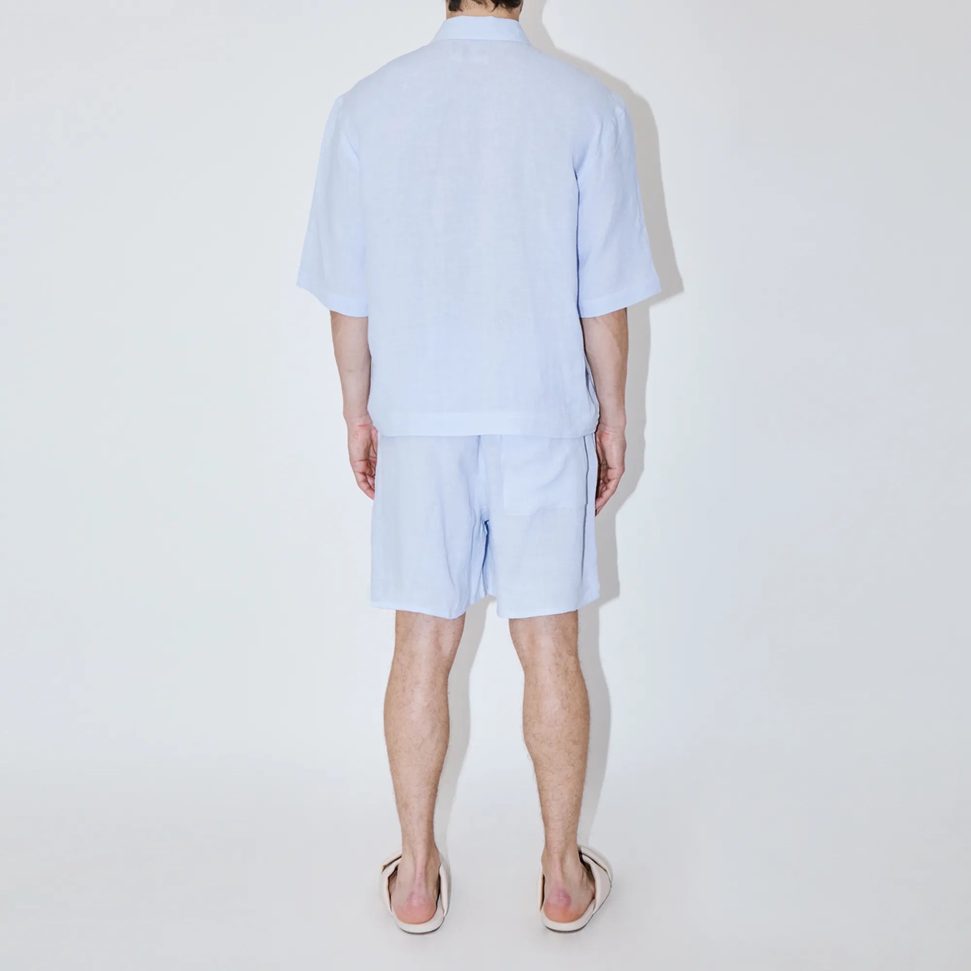 TerraLinen Sky Zip-Up Shirt