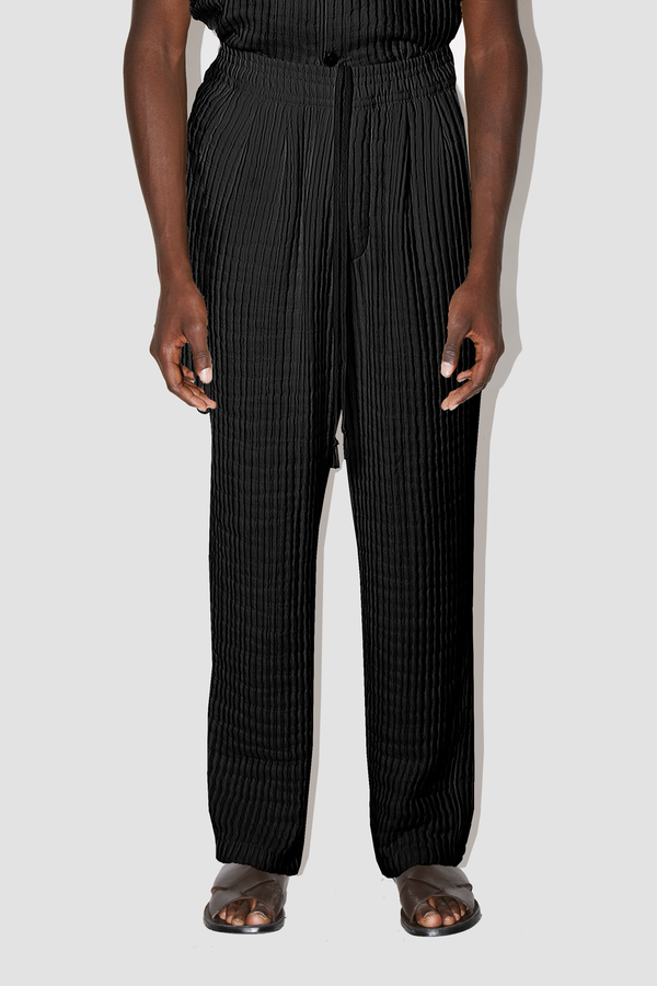 AirCloud Black Cotton Lounge Pants