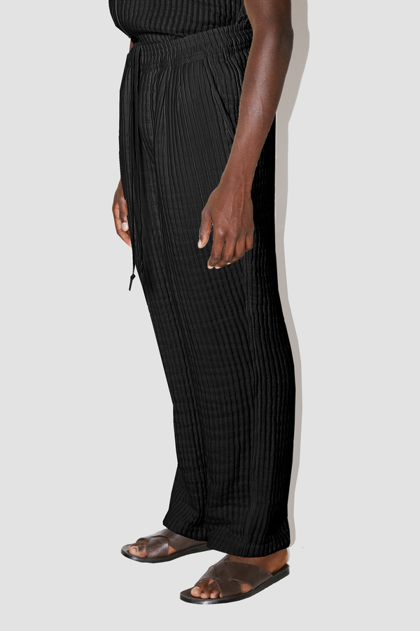 AirCloud Black Cotton Lounge Pants