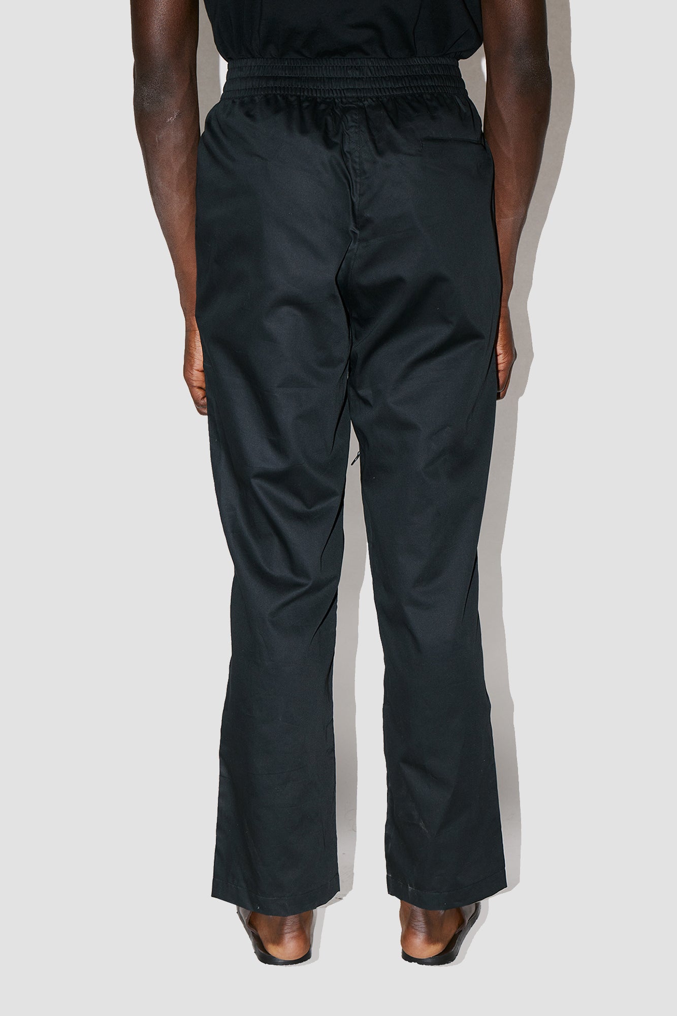 GizaFine Black Satin Lounge Pants