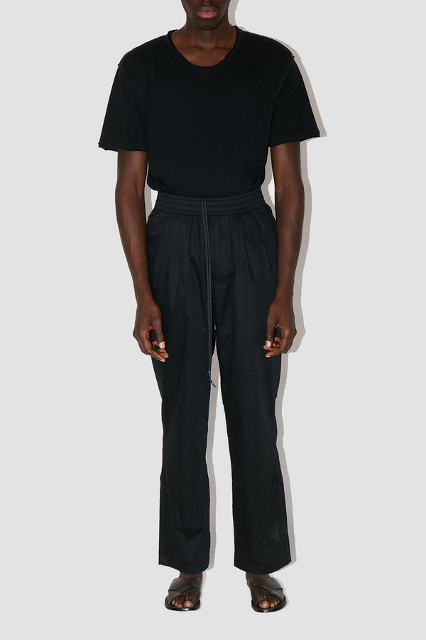 GizaFine Black Satin Lounge Pants
