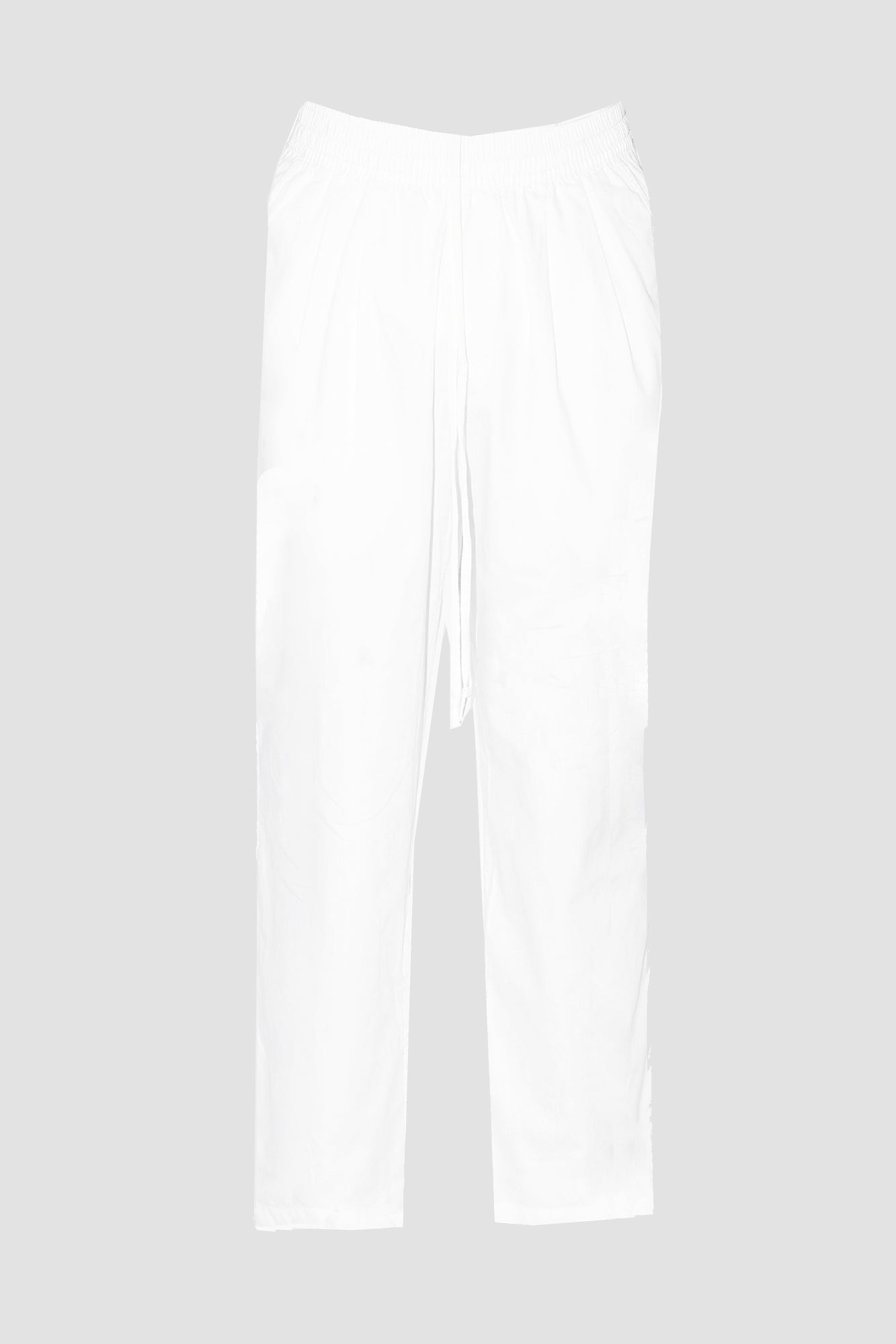 GizaFine White Satin Lounge Pants