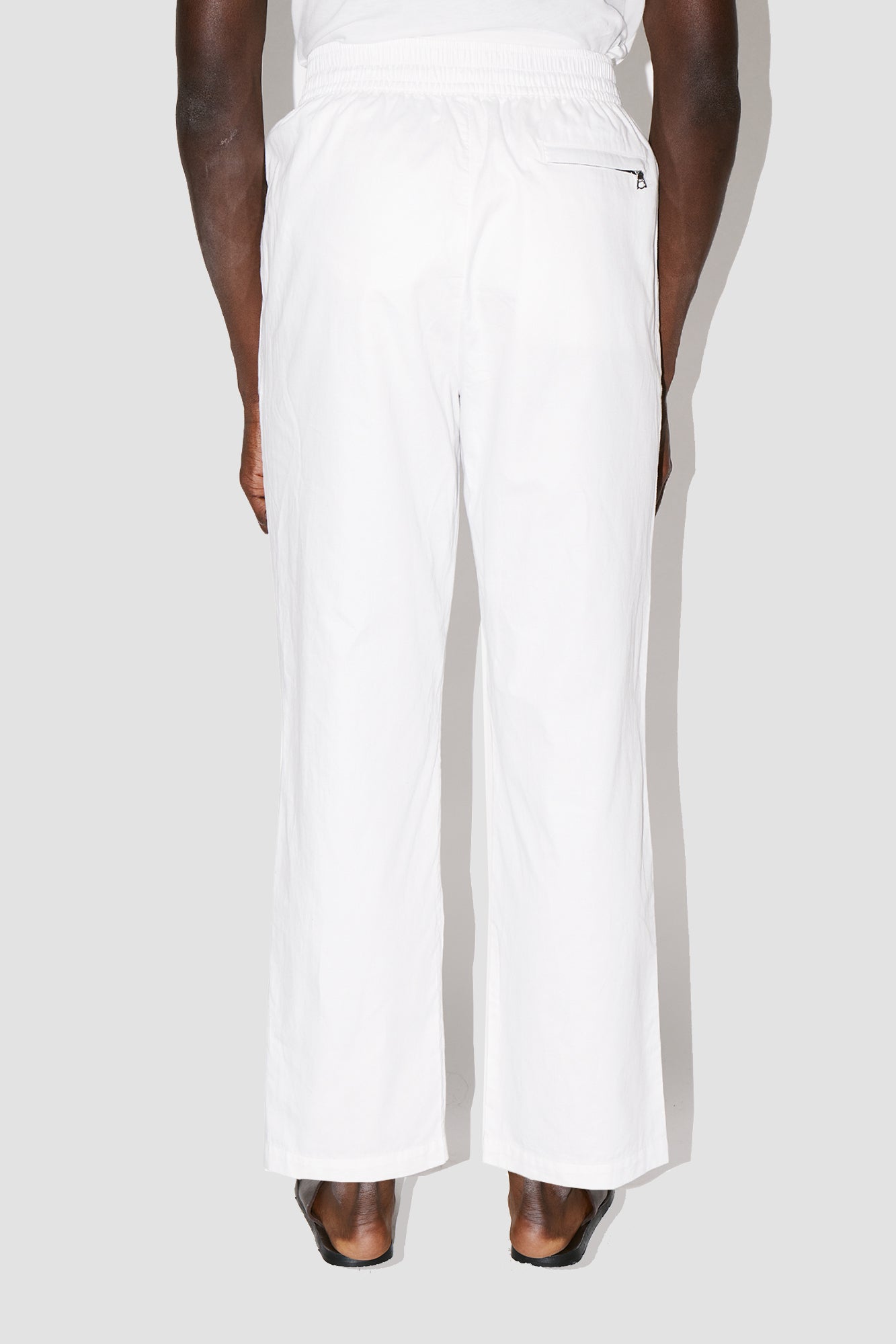 GizaFine White Satin Lounge Pants