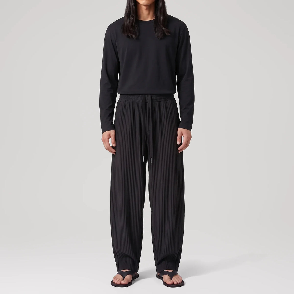 Pantalon lounge AirCloud Black, vue de face