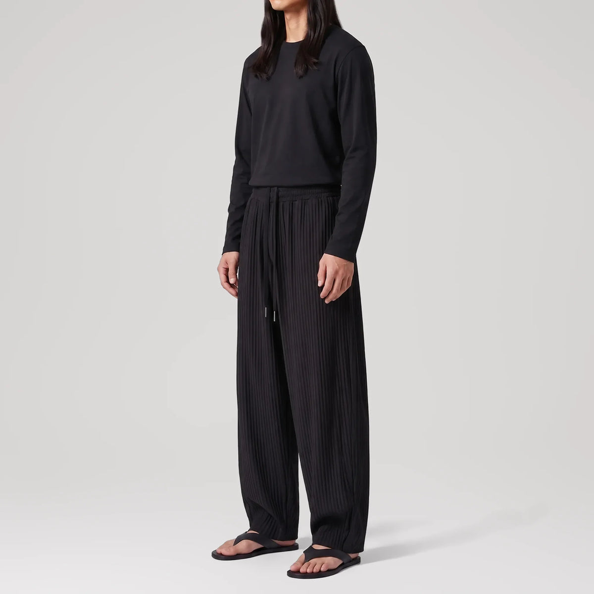 Pantalon lounge AirCloud Black, vue de profil