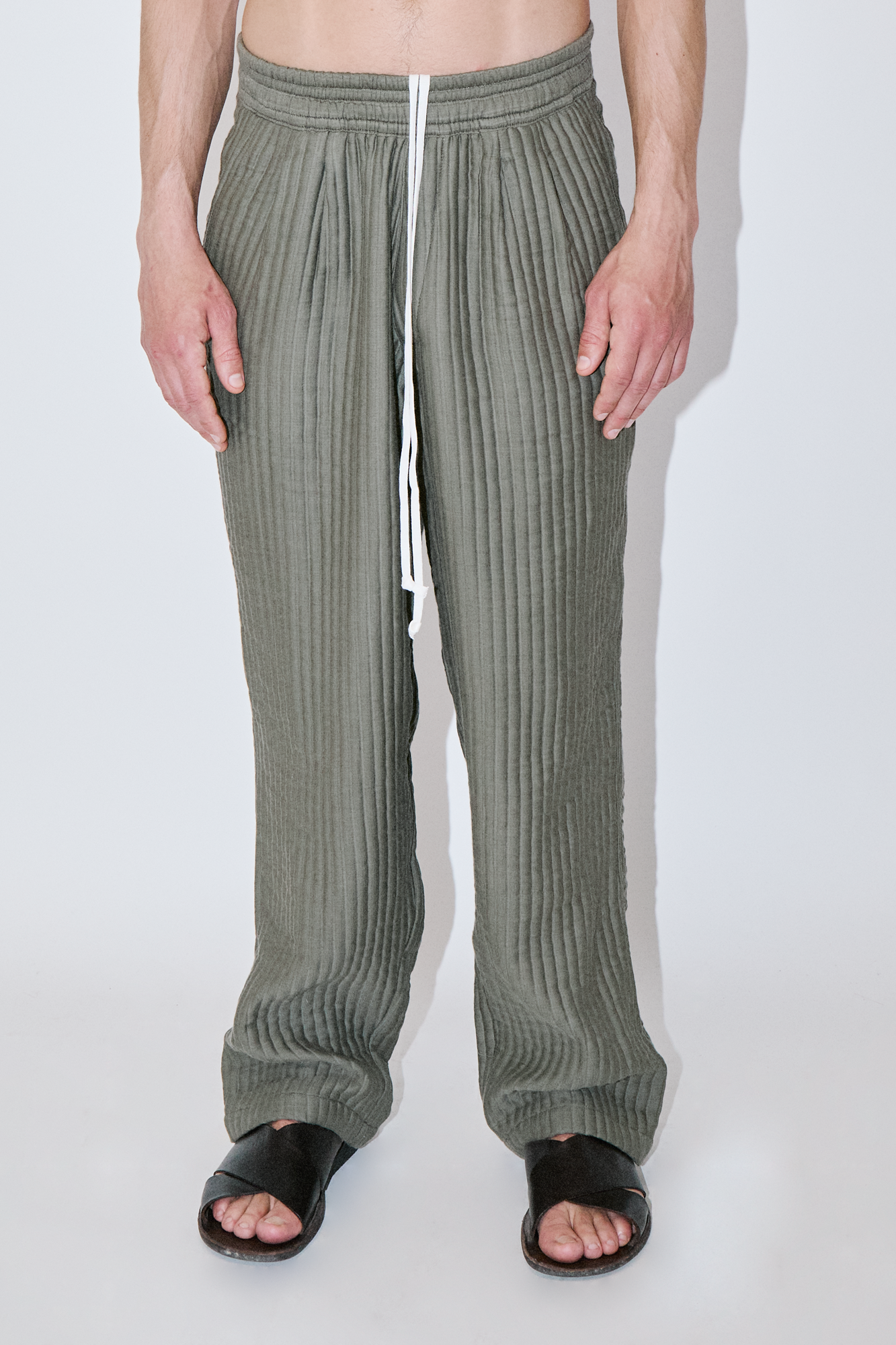 AirCloud Khaki Cotton Lounge Pants