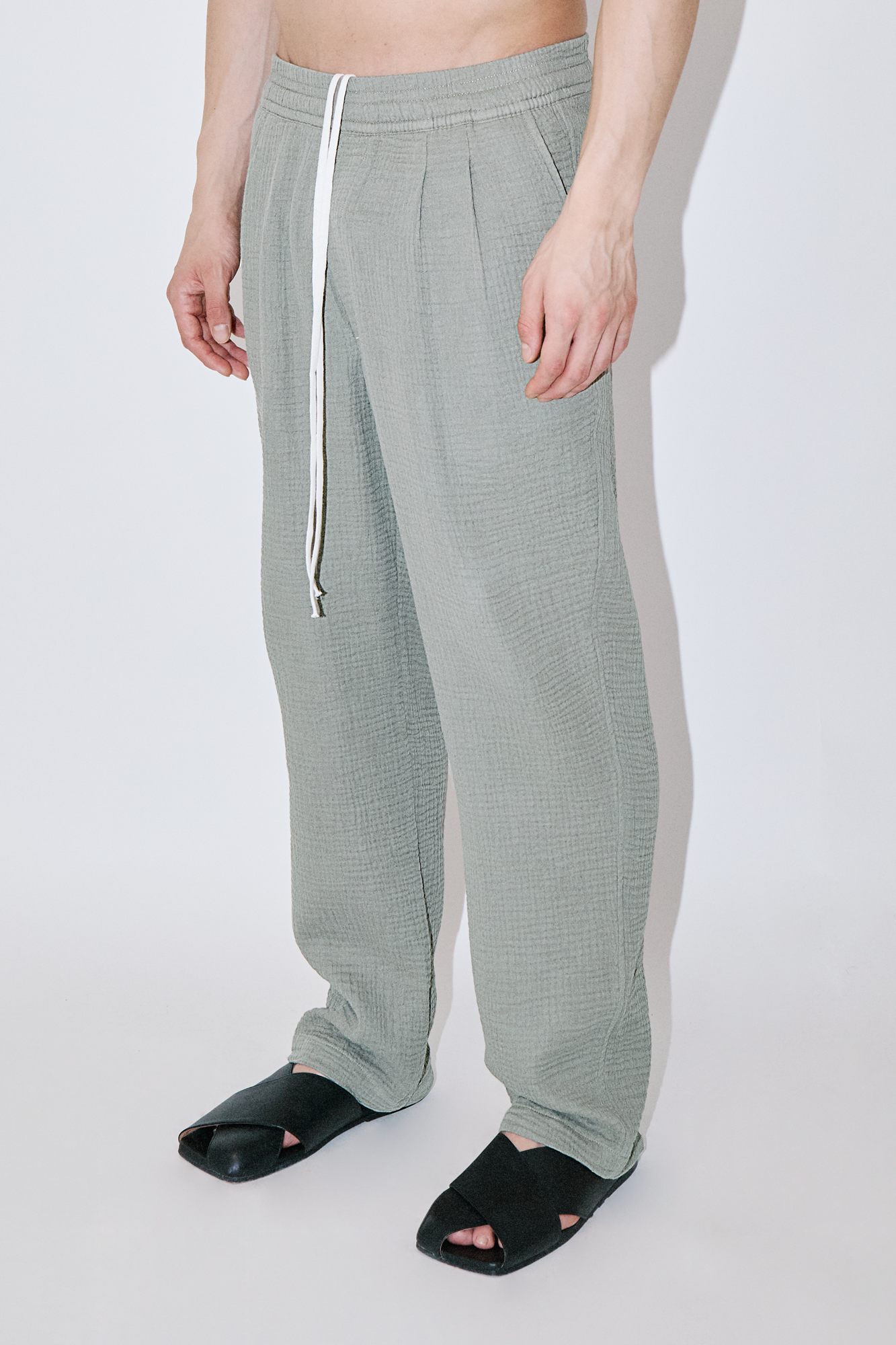 AngelWeave Almond Green Gauze Lounge Pants