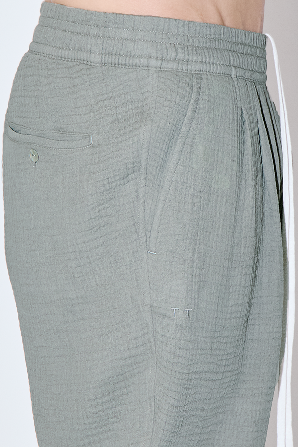 AngelWeave Almond Green Gauze Lounge Pants